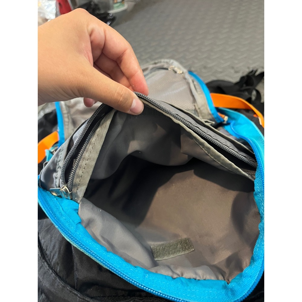 The North Face Surge II Transit Backpack Unisex OS Black Blue Orange Hiking Bag - Picture 6 of 16
